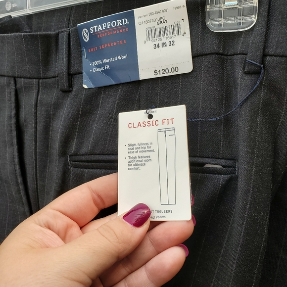 STAFFORD SUIT JACKET AND PANTS - Picture 12 of 16